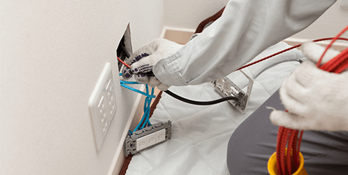 コンセントの取り付けのイメージ